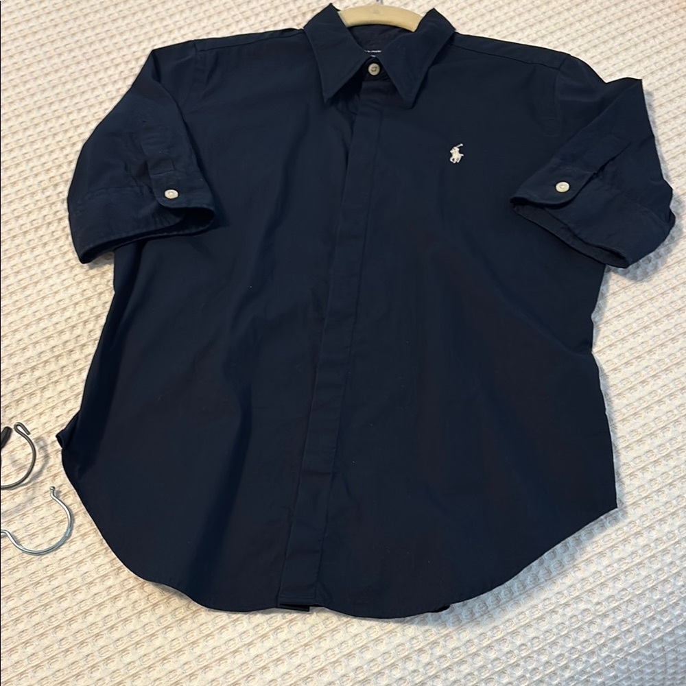 Ralph Lauren Navy Casual Button Down Shirt